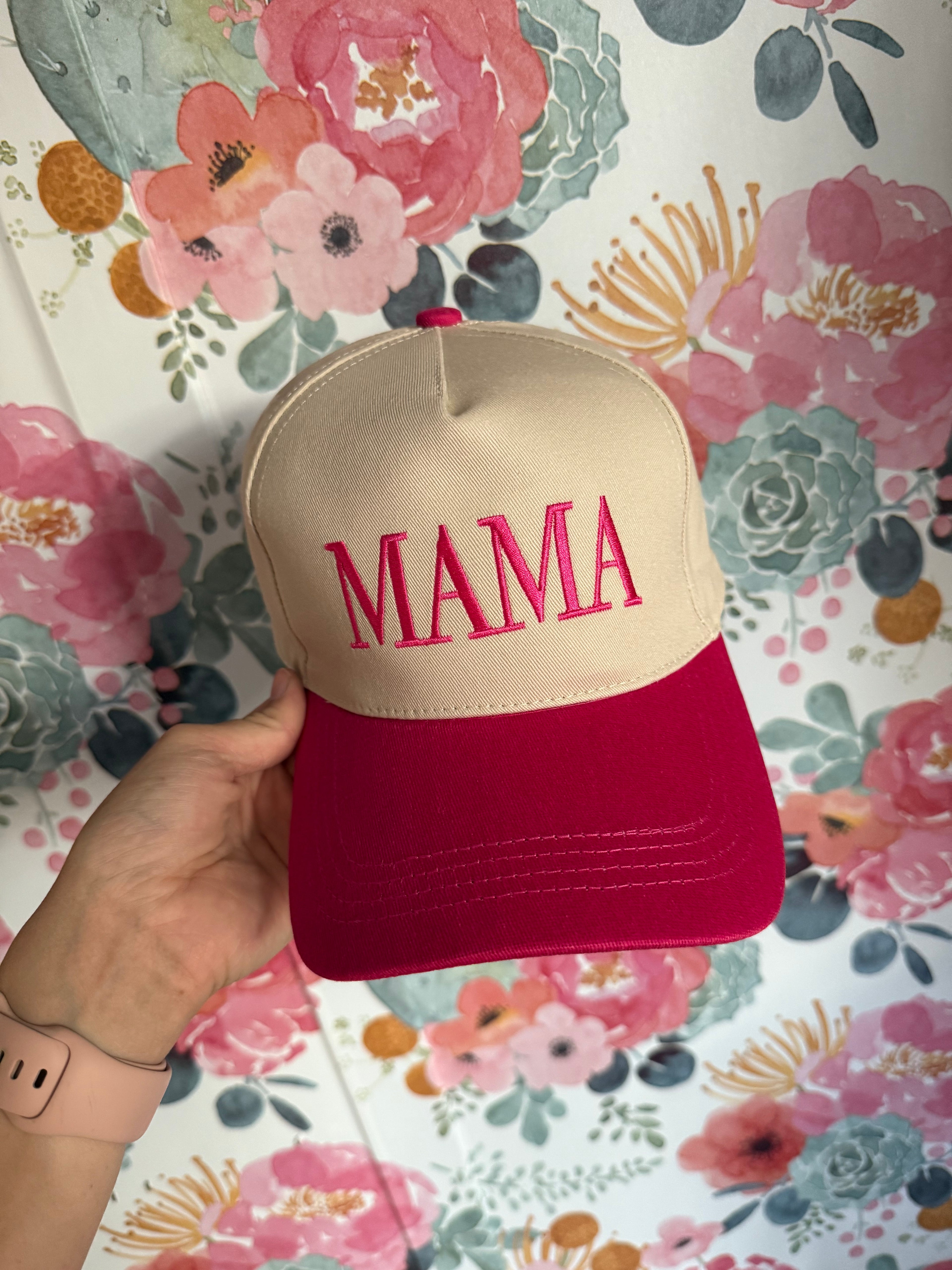 Embroidered Mama Hat