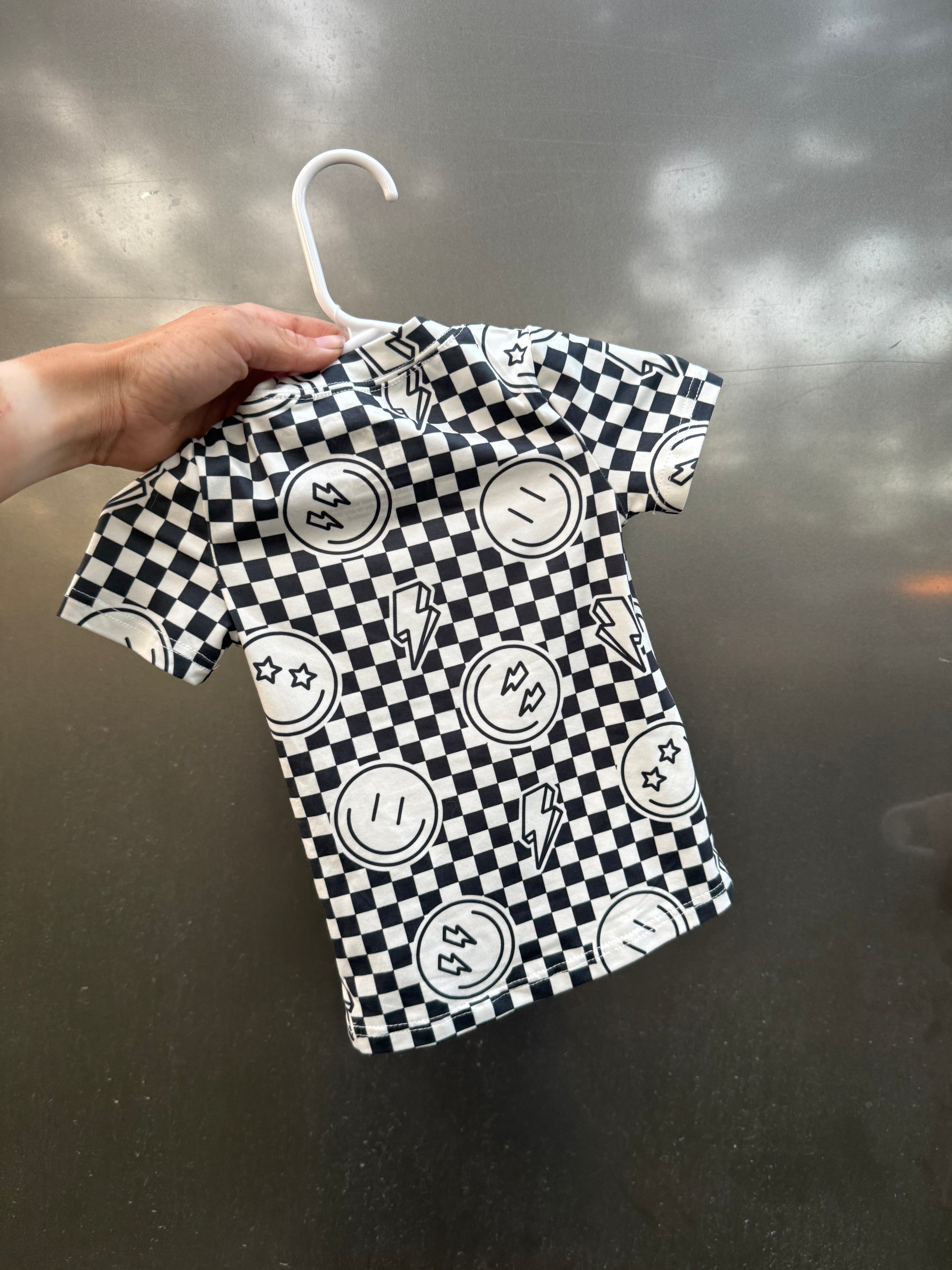 Checkard Smiley Milky Set