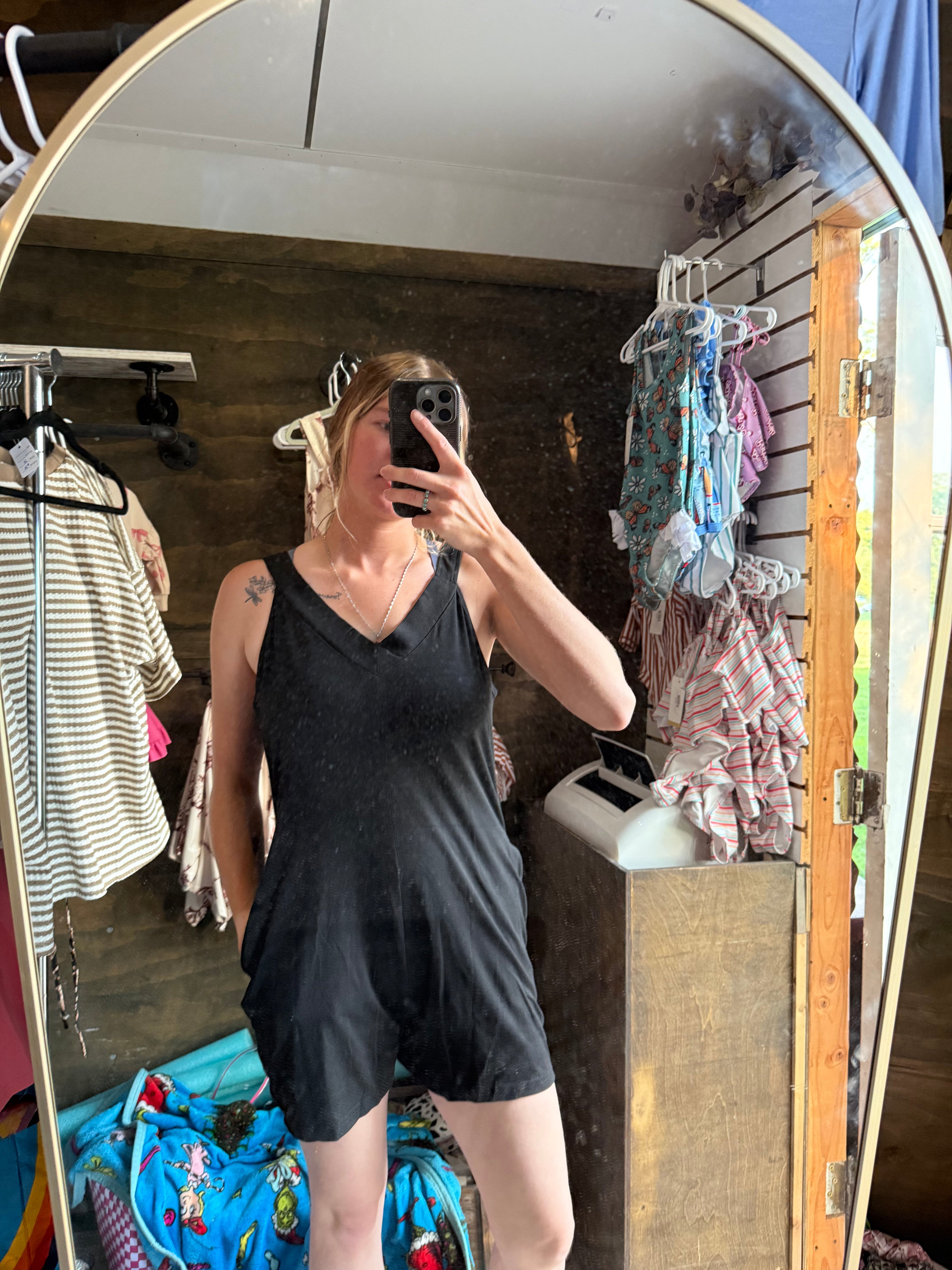 Women’s Black Casual Romper