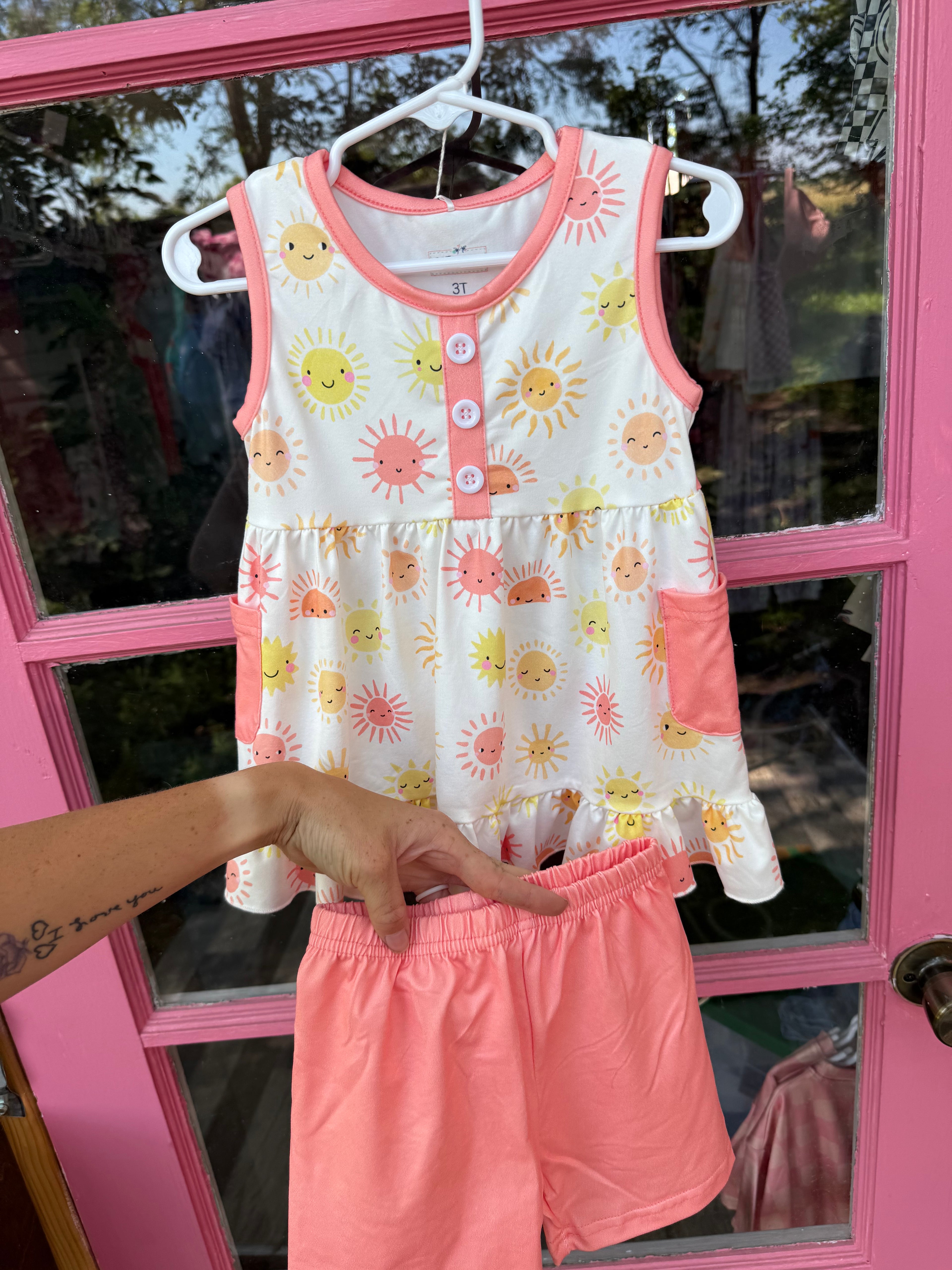 Sunny Day dress with short coverage