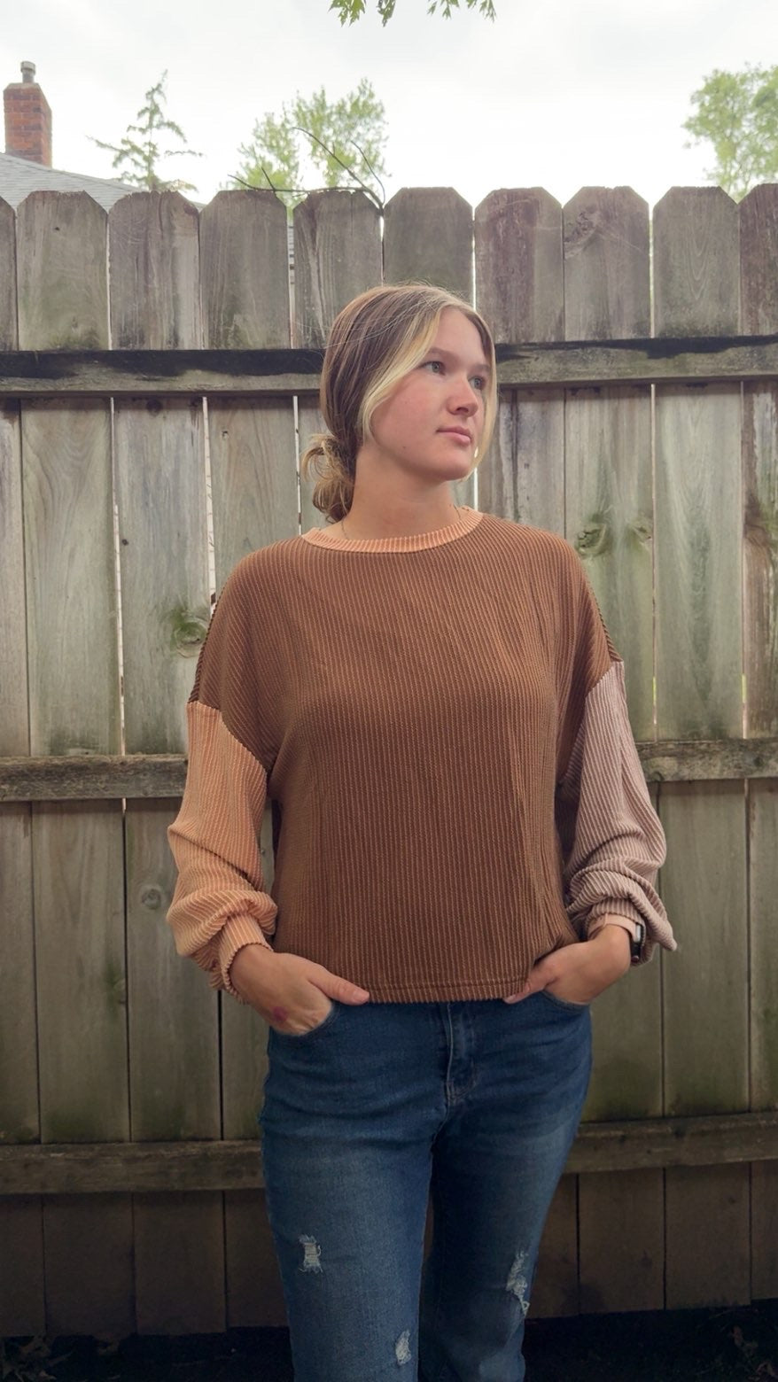 Colorblock Patchwork Long Sleeve