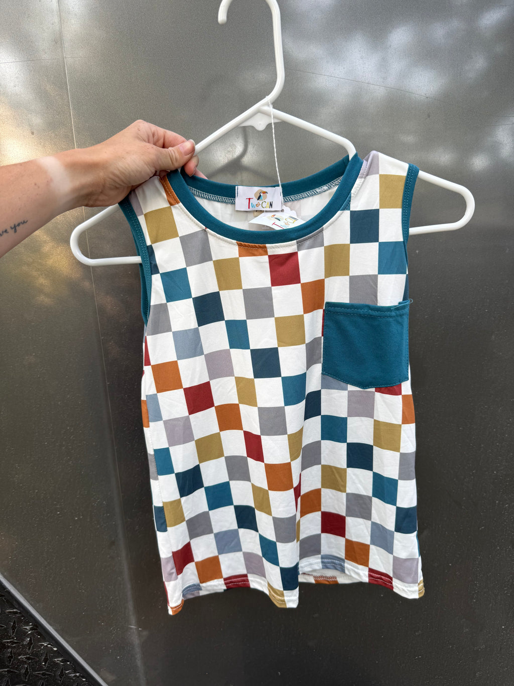 Multi-Colored Checkard Boy set