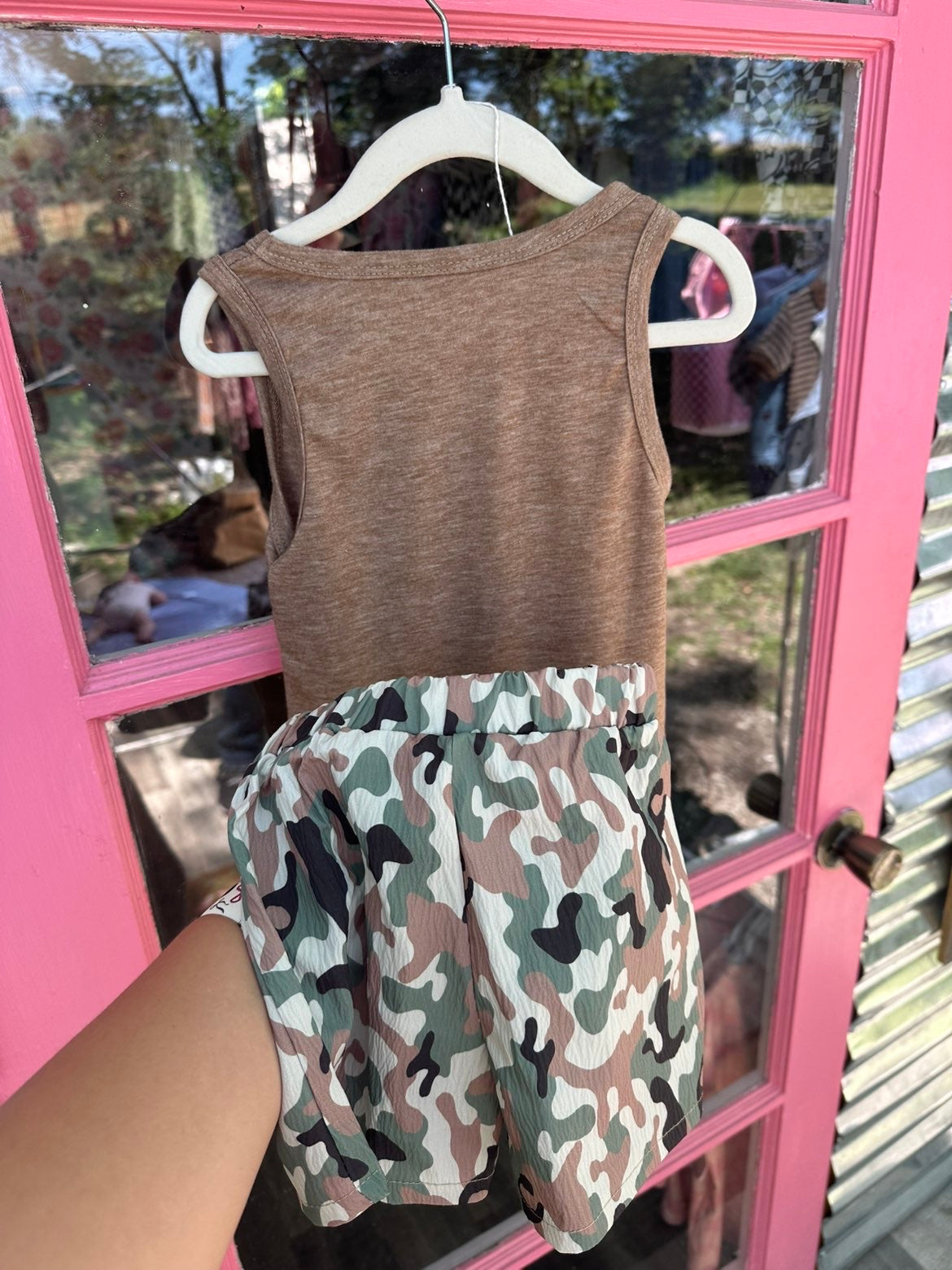 Mamas Boy w/camo shorts
