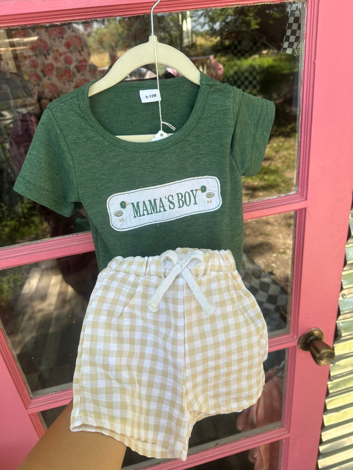 Mamas Boy Green Duck Set