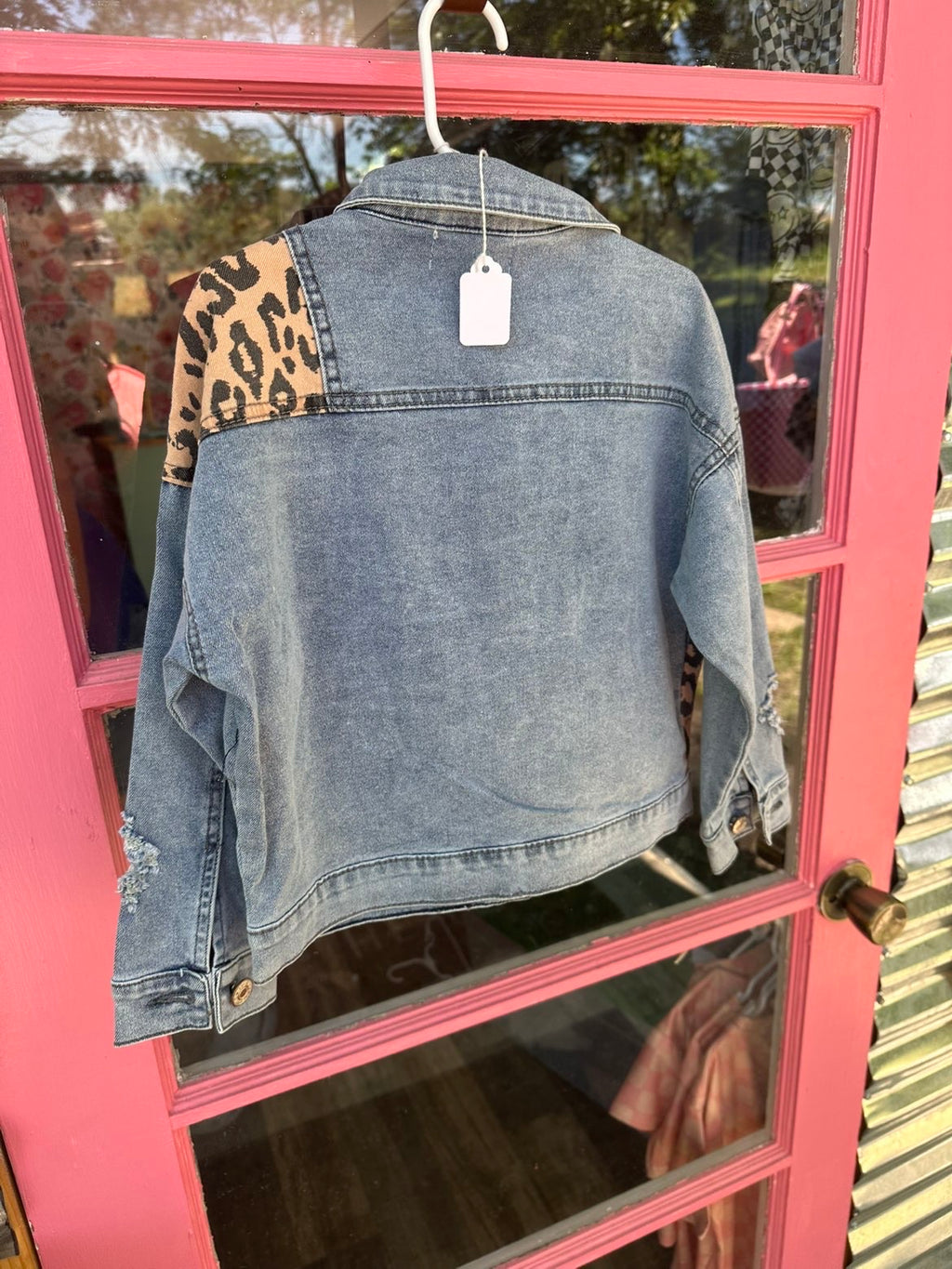 Cheetah Jean Jacket