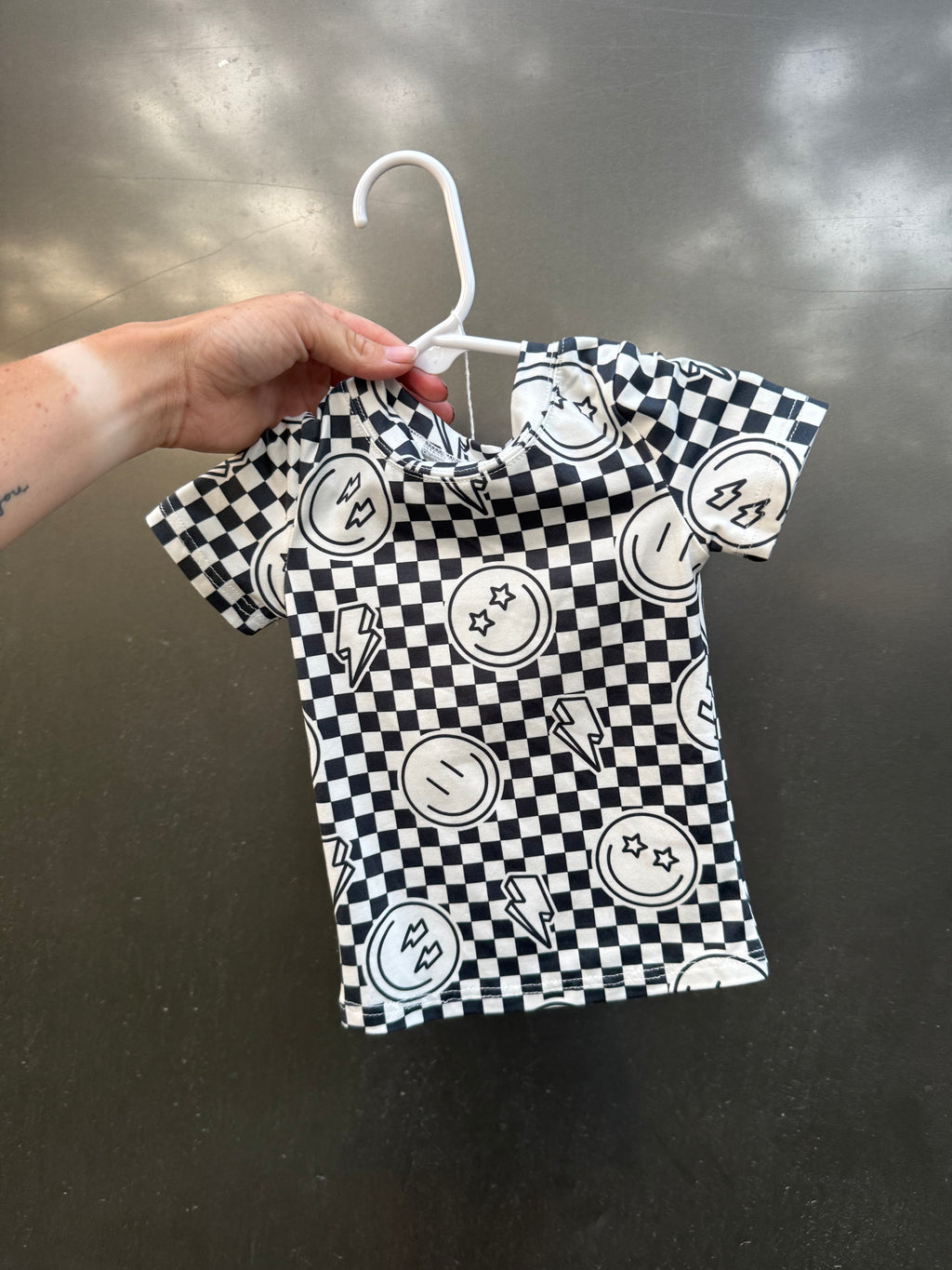 Checkard Smiley Milky Set