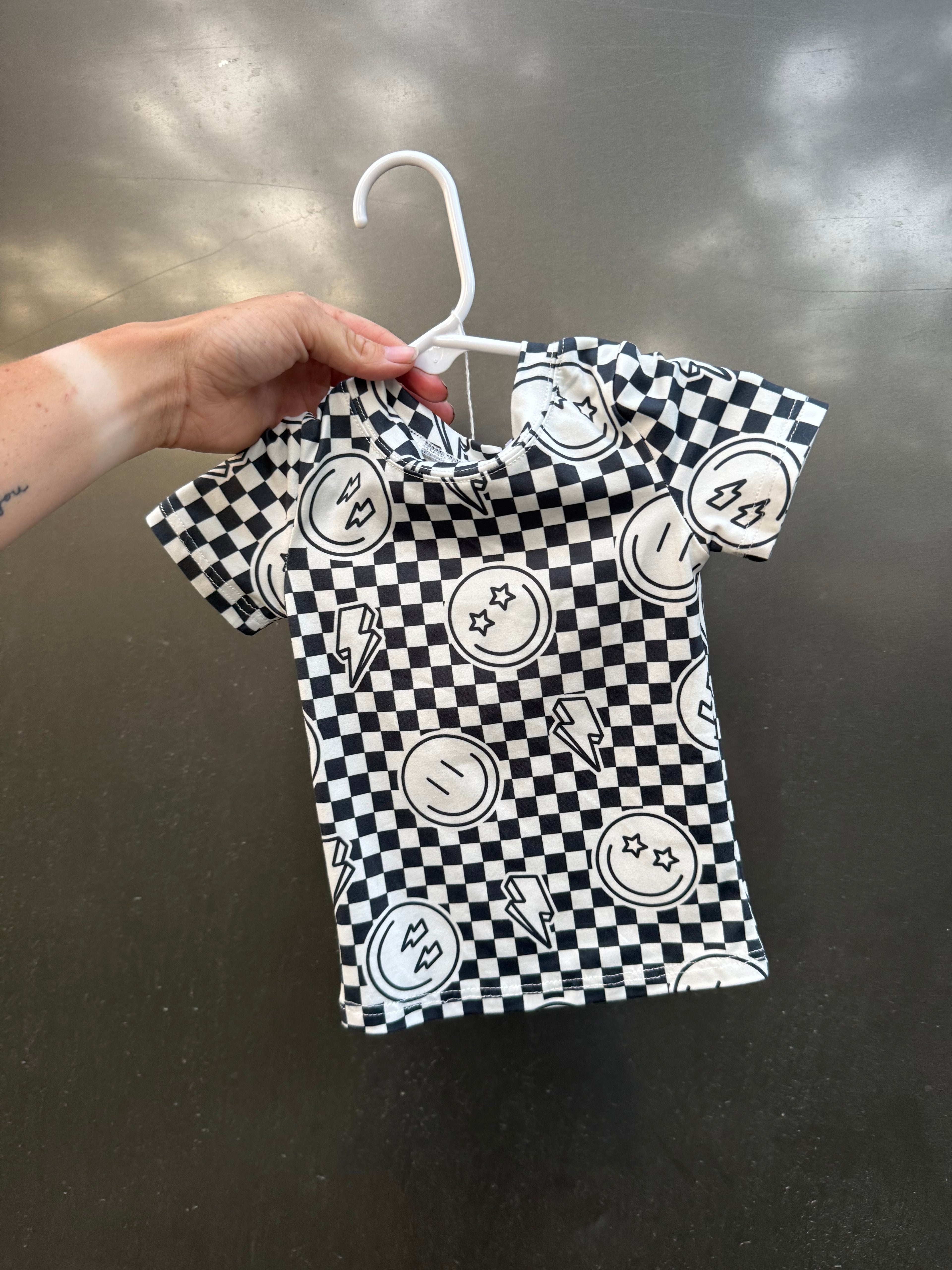 Checkard Smiley Milky Set