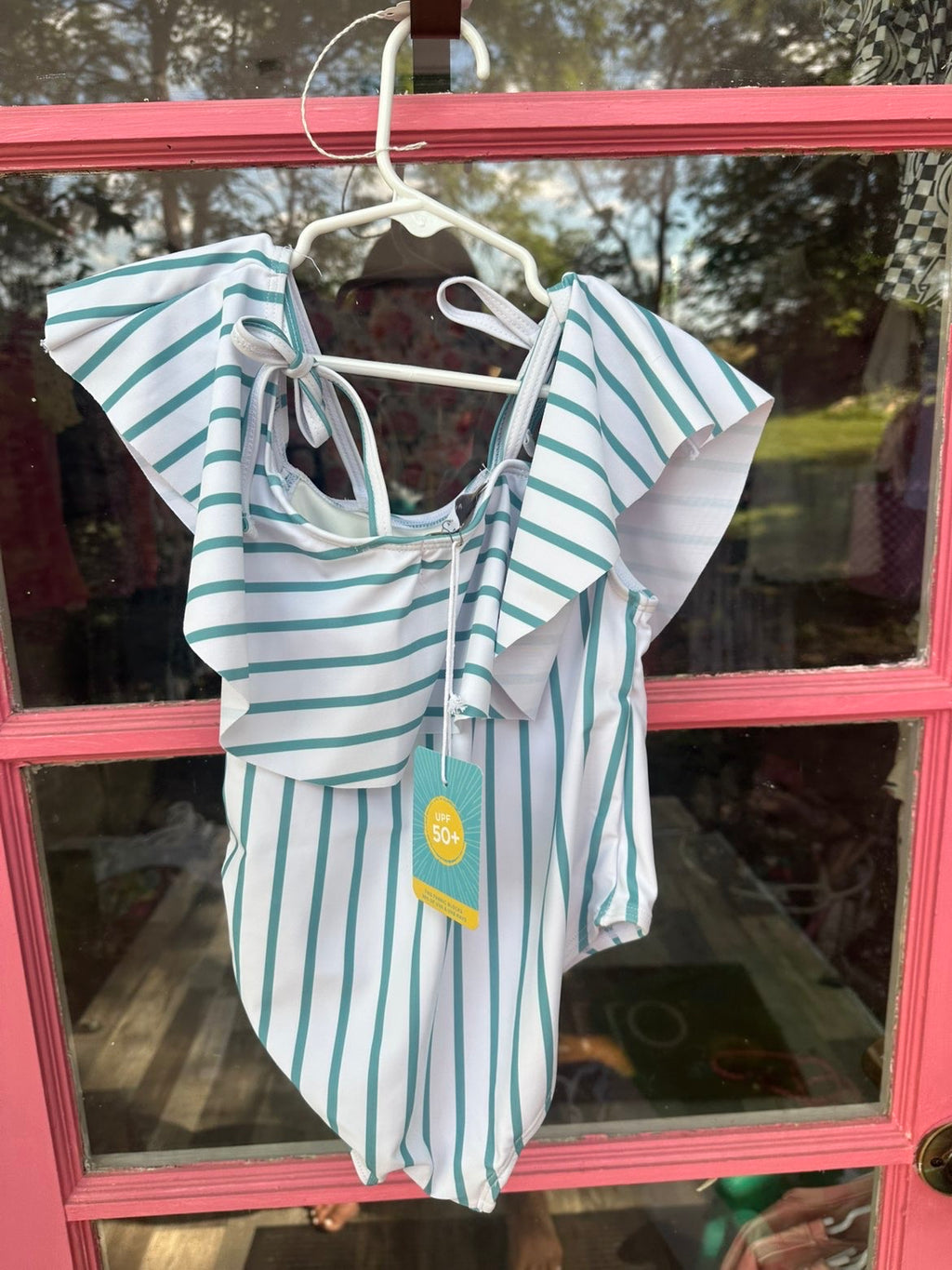 Flowy Blue Striped 1pc Swim