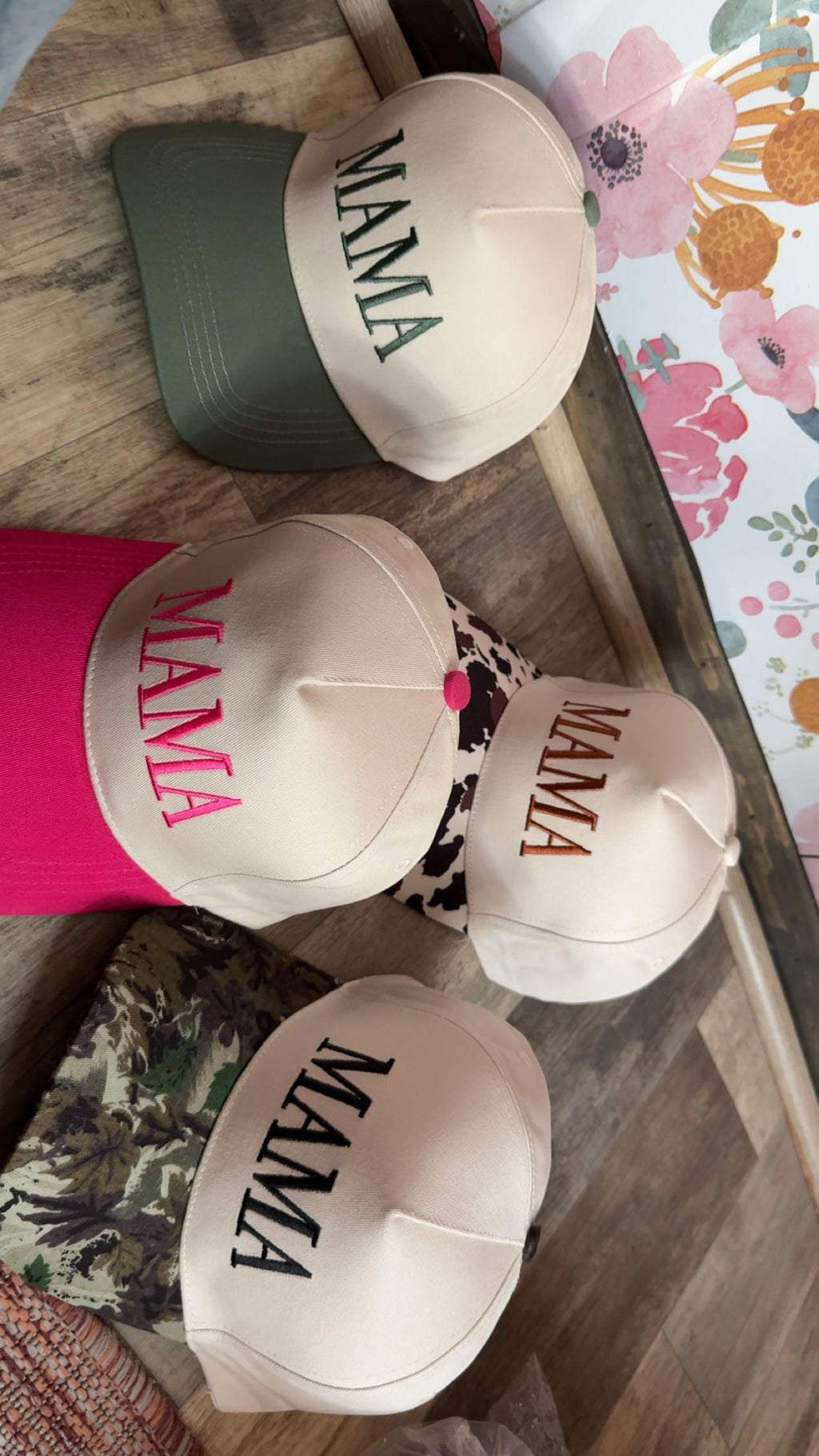 Embroidered Mama Hat