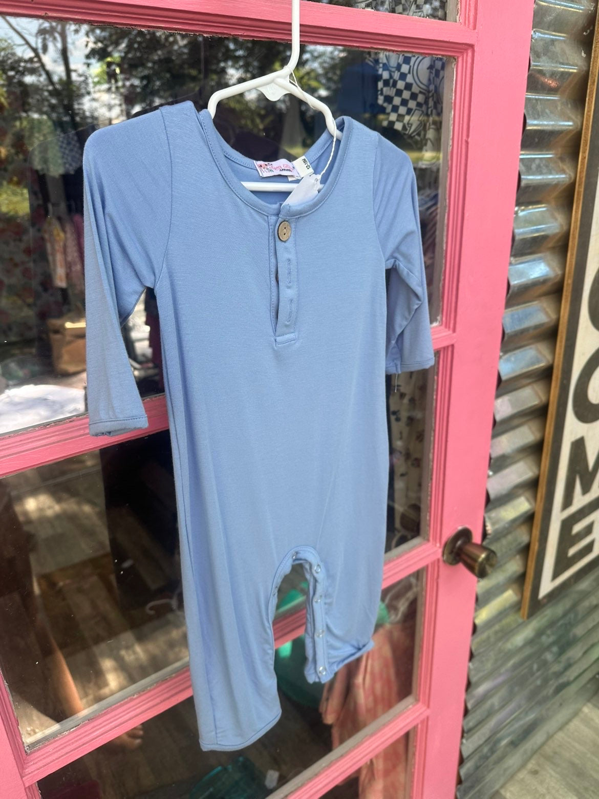 Blue Lightweight Onesie