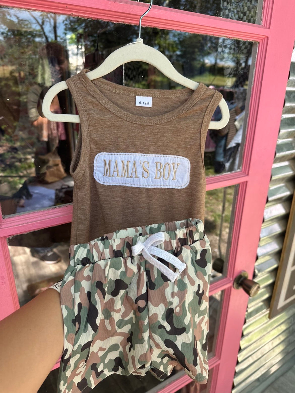 Mamas Boy w/camo shorts