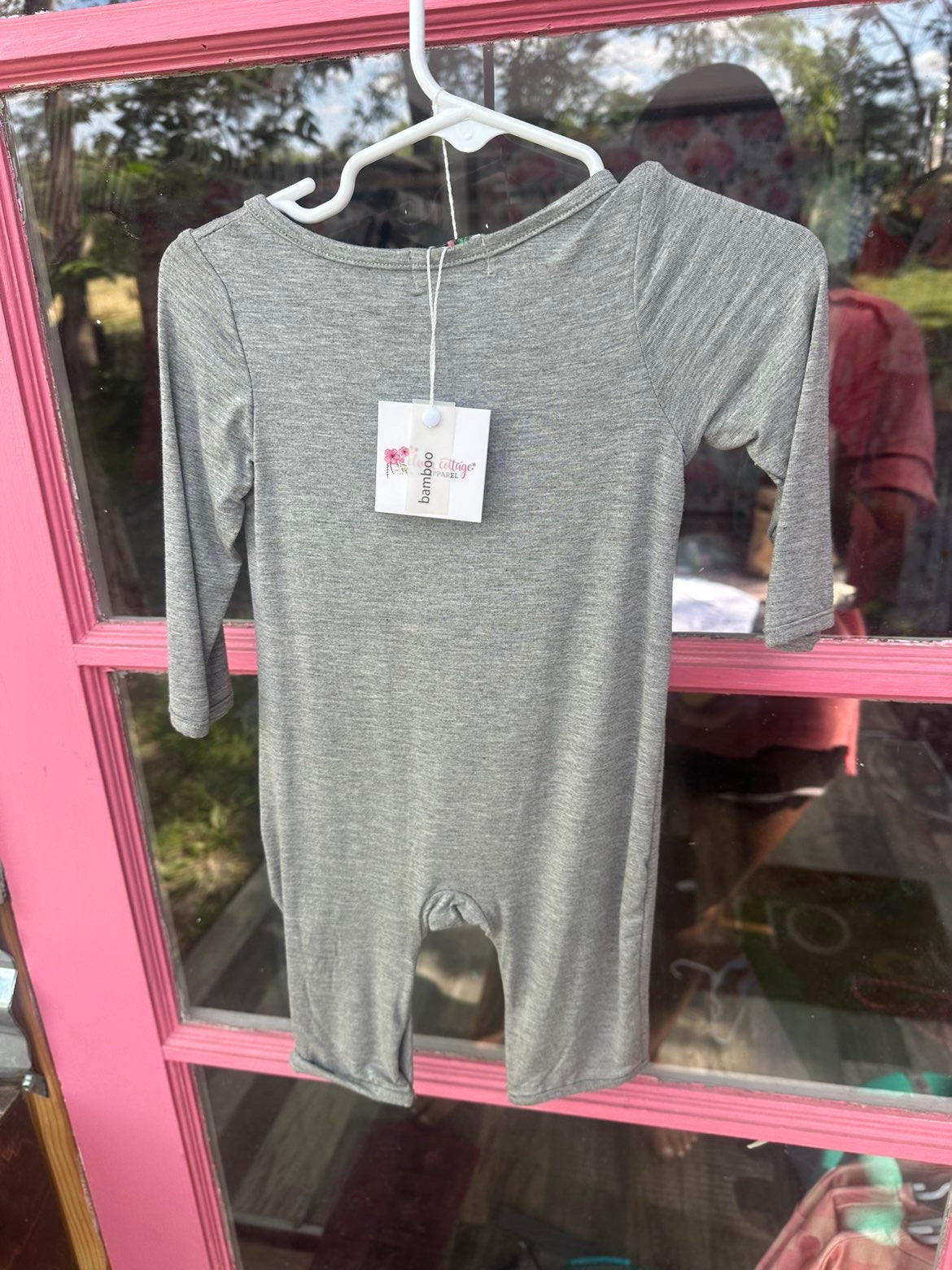 Gray lightweight onesie