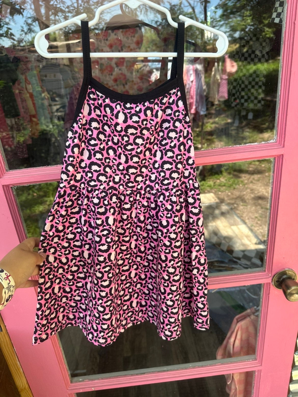 Pink Cheetah Athletic Dress with pockets