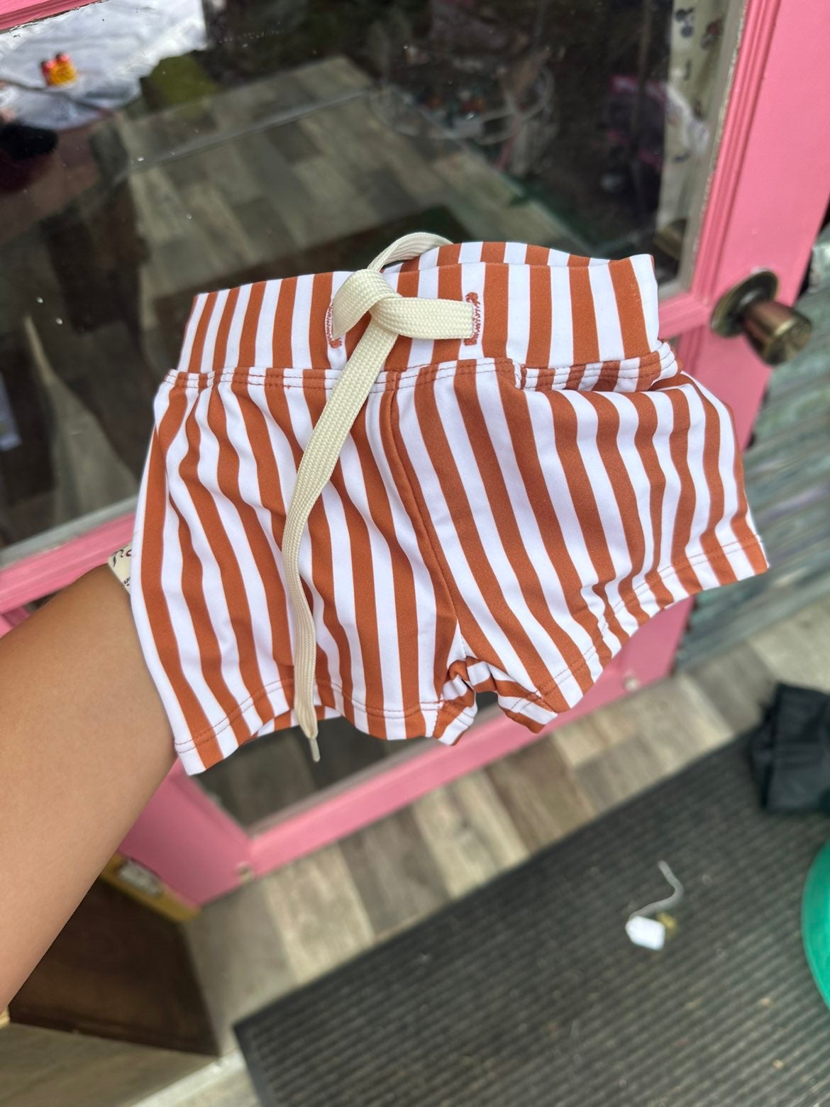 Burnt Orange Swim Trunks