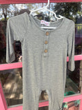 Gray lightweight onesie