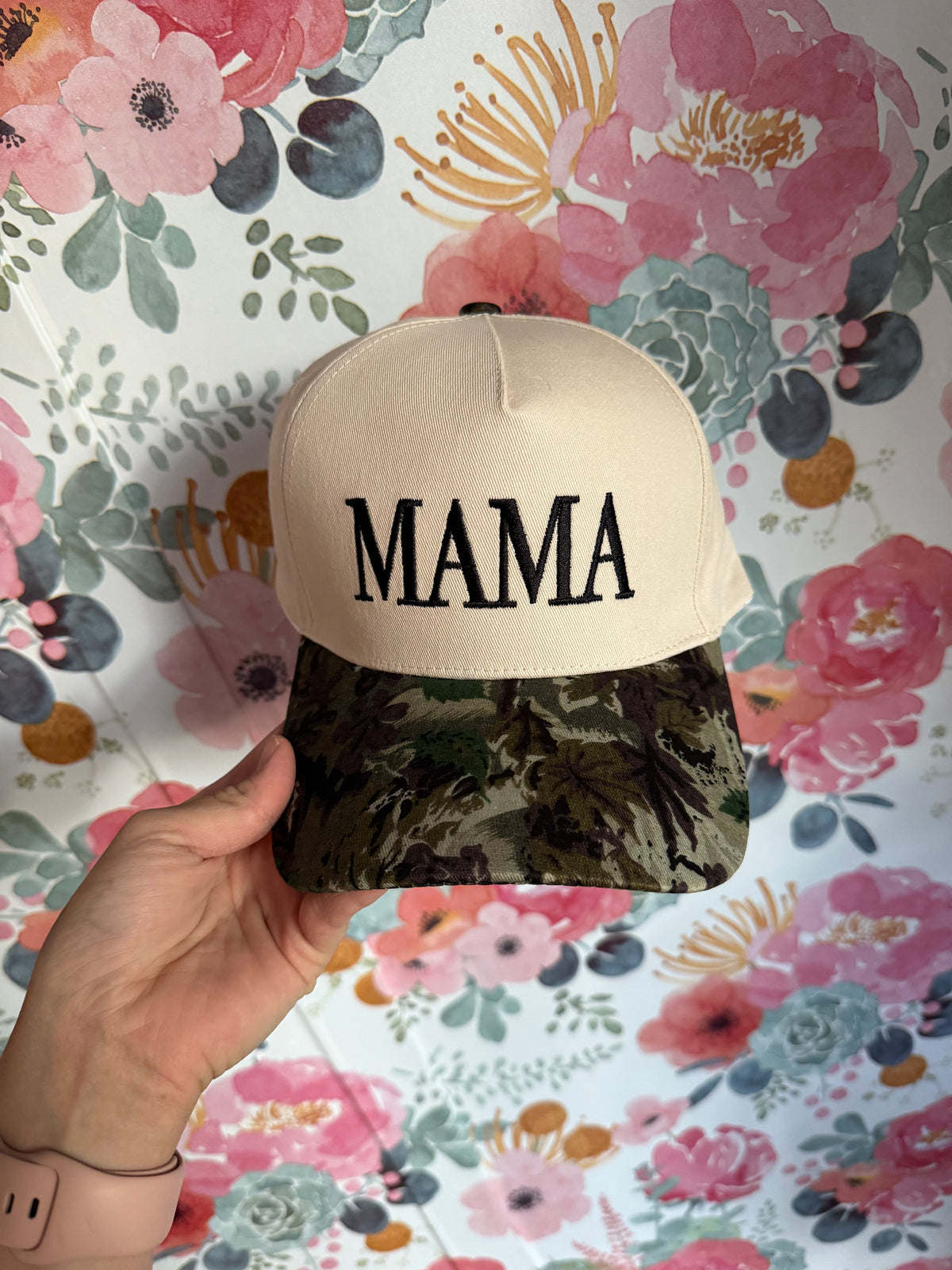 Embroidered Mama Hat