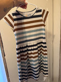 Fall Multi Colored Strip Dress