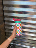 Girls Checkard Flip Lid Cup