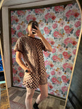 Leopard Checkard Women (Shorts)