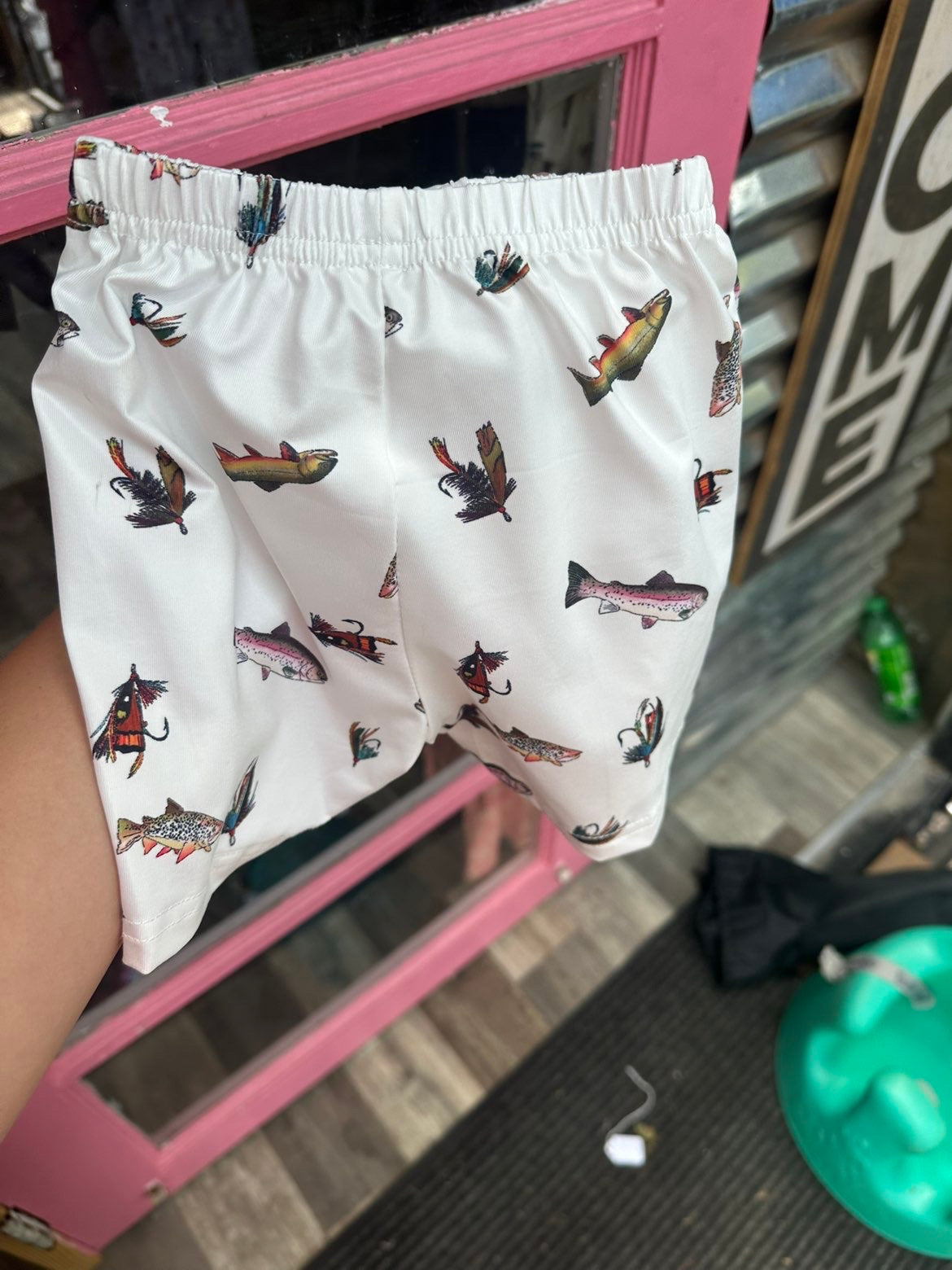Gone Fishin’ Swim Trunks