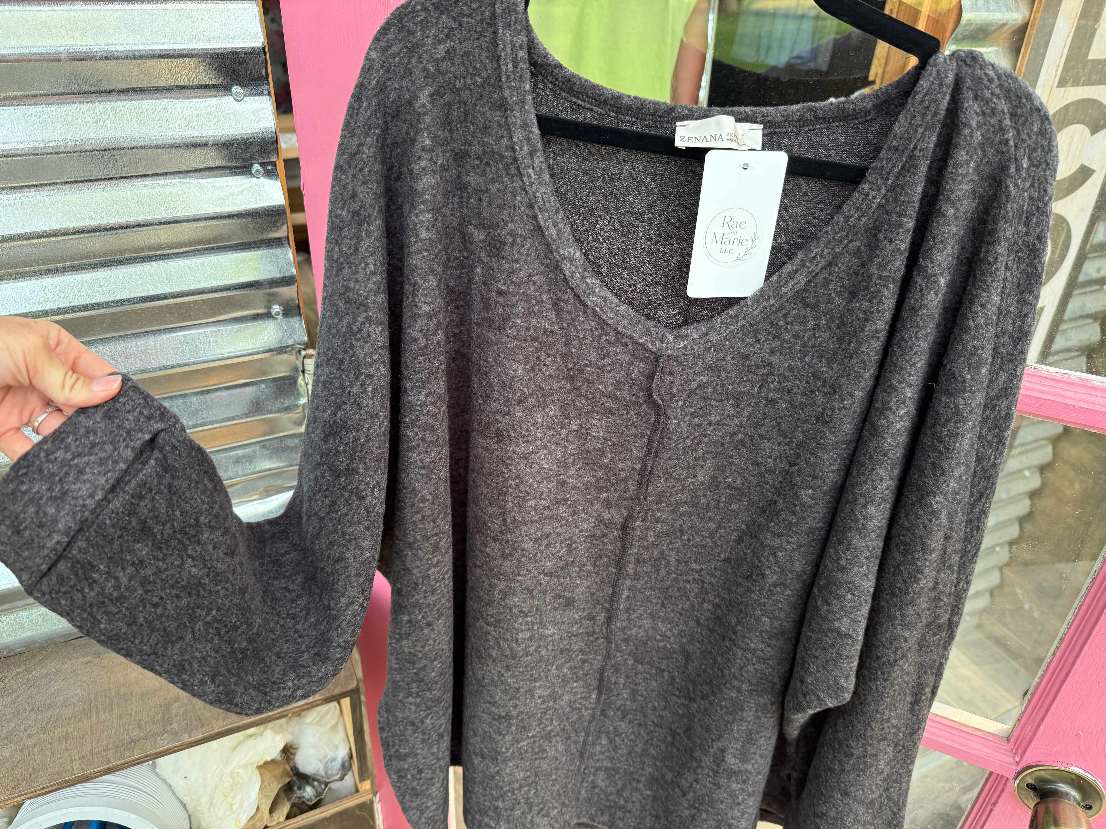 Black Zenana Soft Long Sleeve