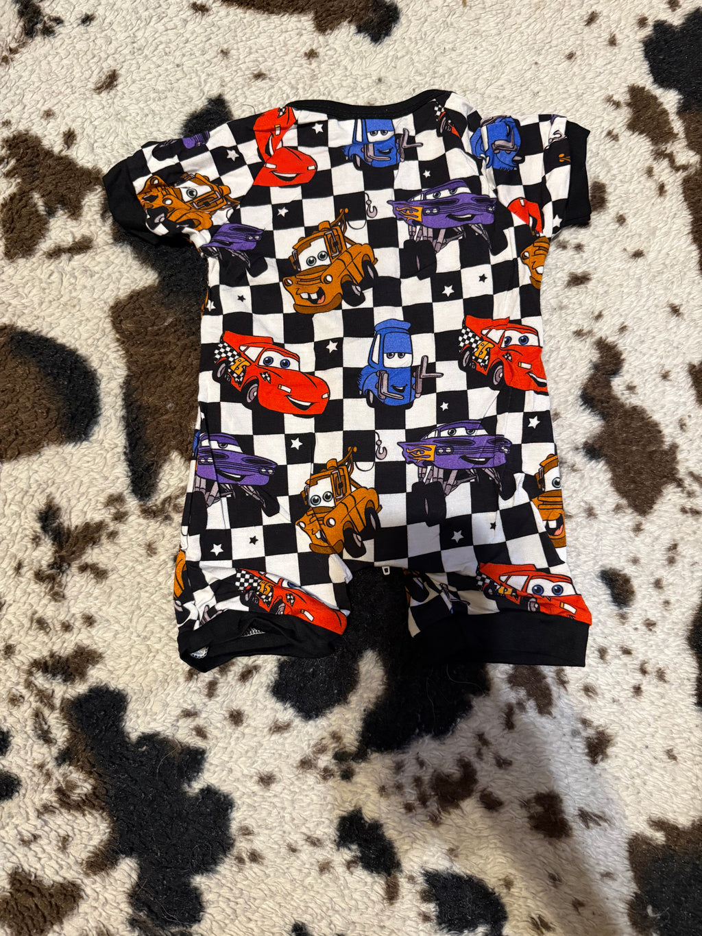 Bamboo Checkard Cars Shortie