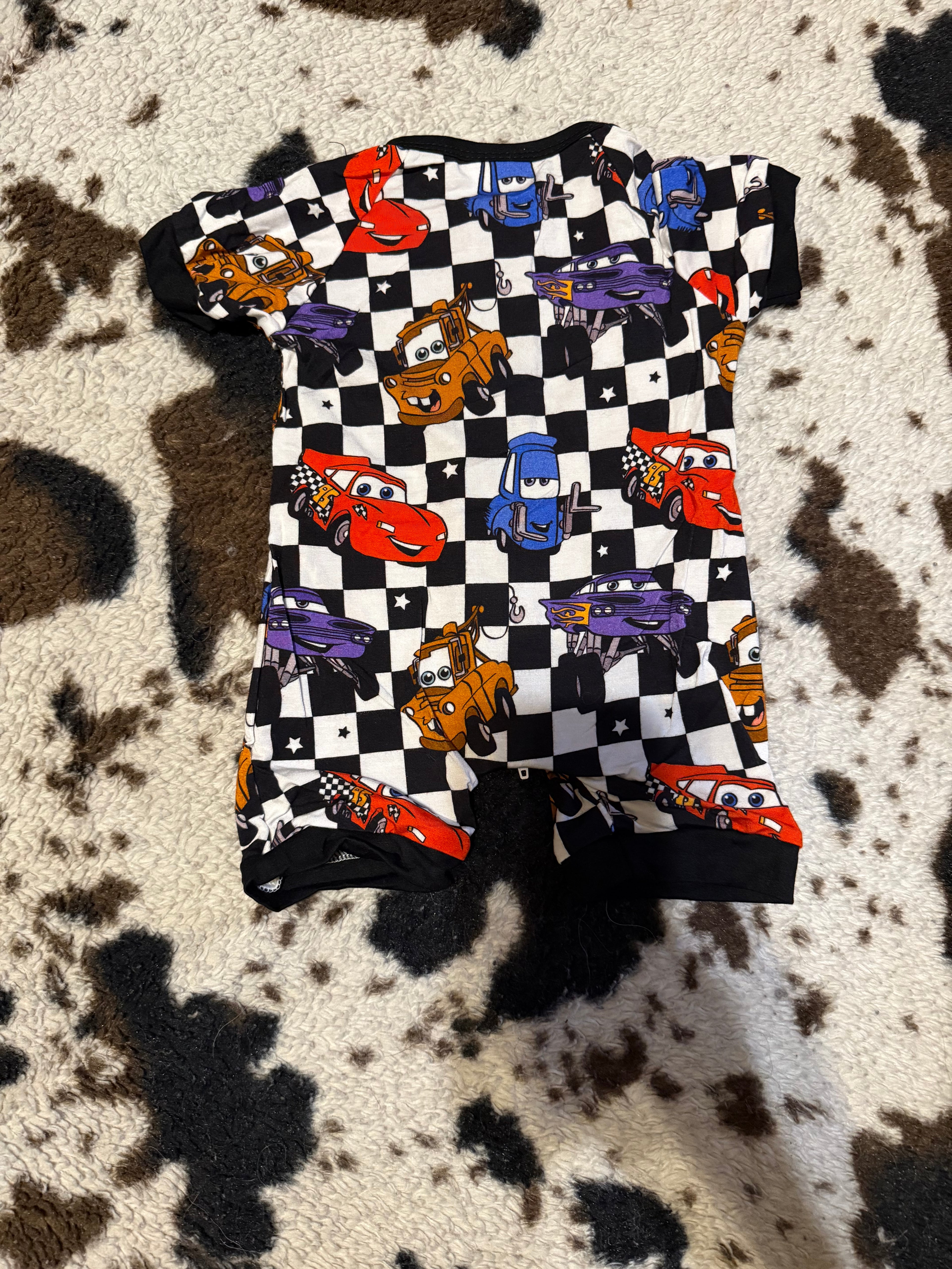 Bamboo Checkard Cars Shortie