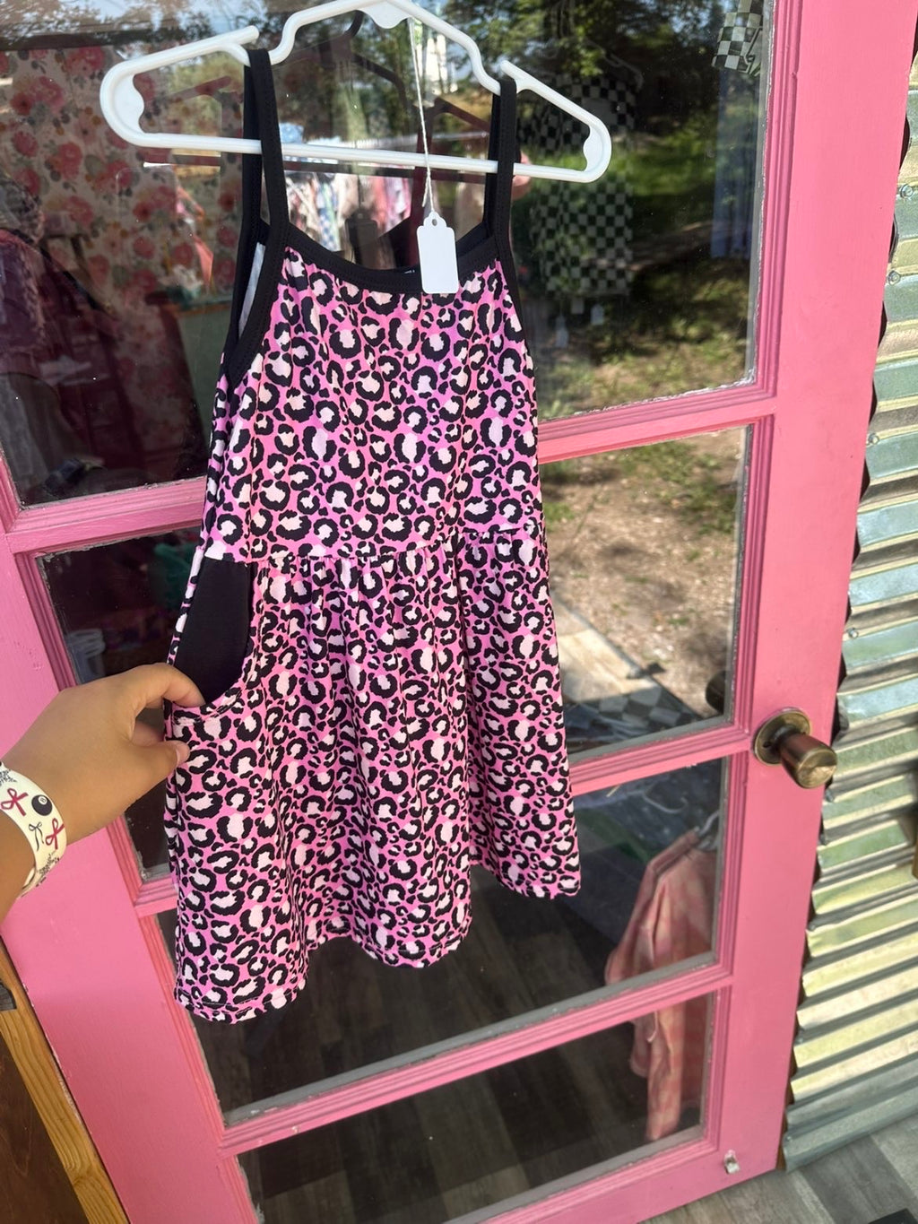 Pink Cheetah Athletic Dress with pockets