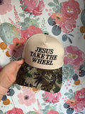 Embroidered “Jesus take the Wheel”