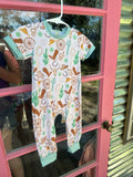 Teal Western Onesie