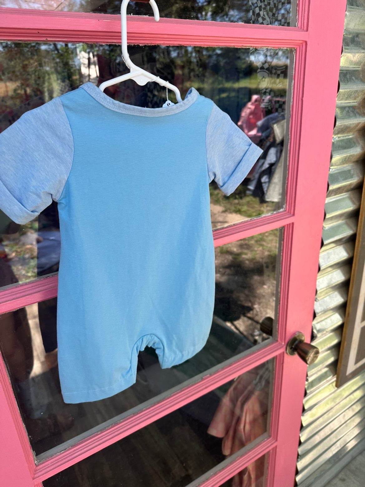 Blue Double Pocket Shortie