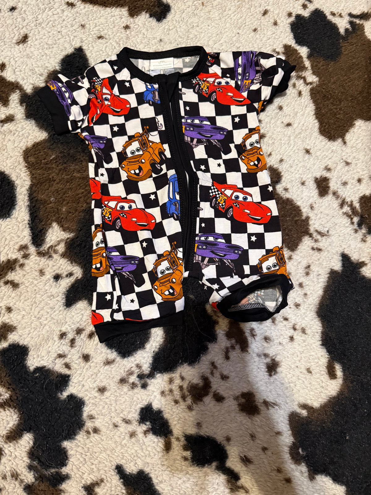 Bamboo Checkard Cars Shortie