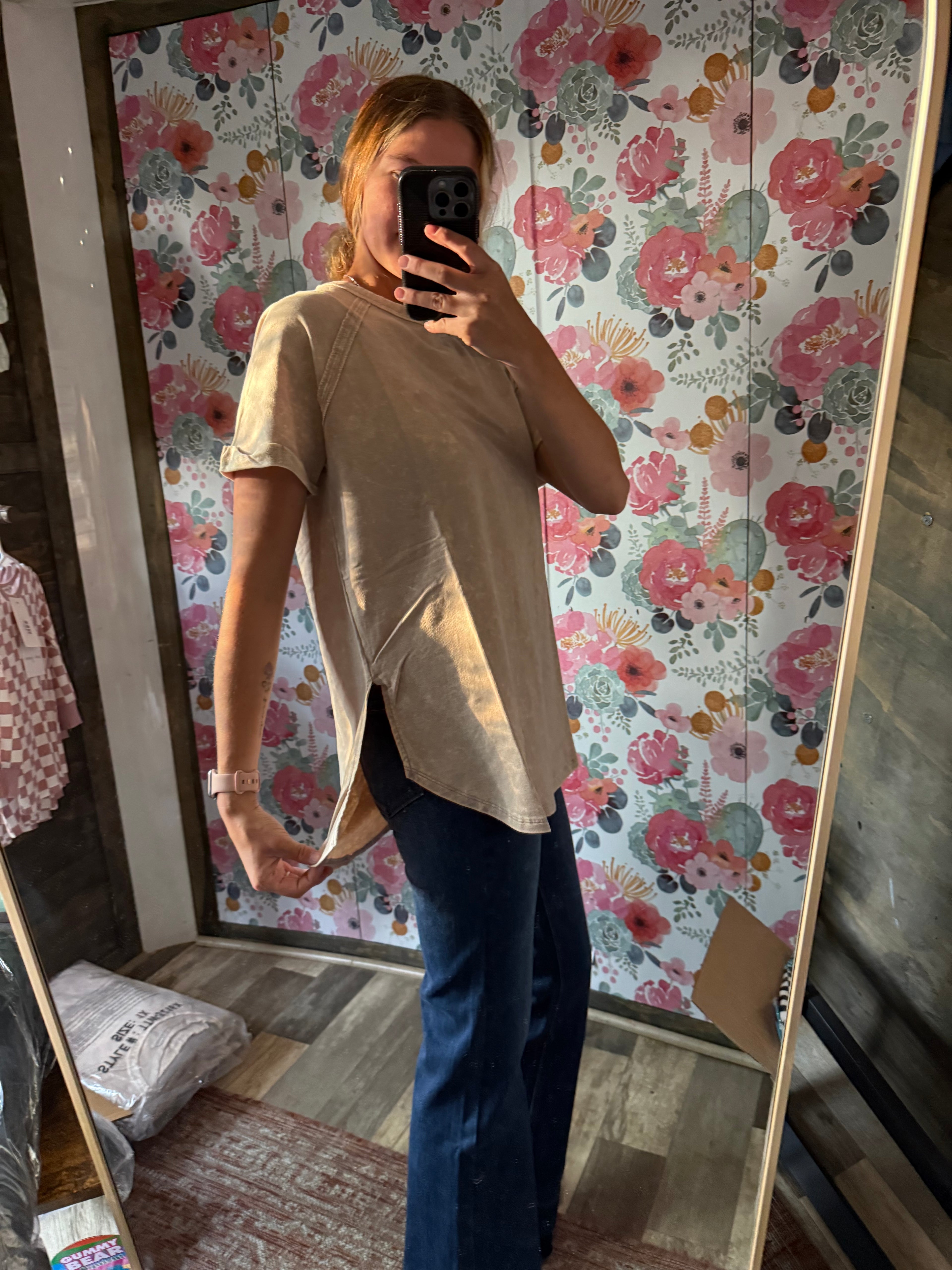 Zenana Ash Mocha Top