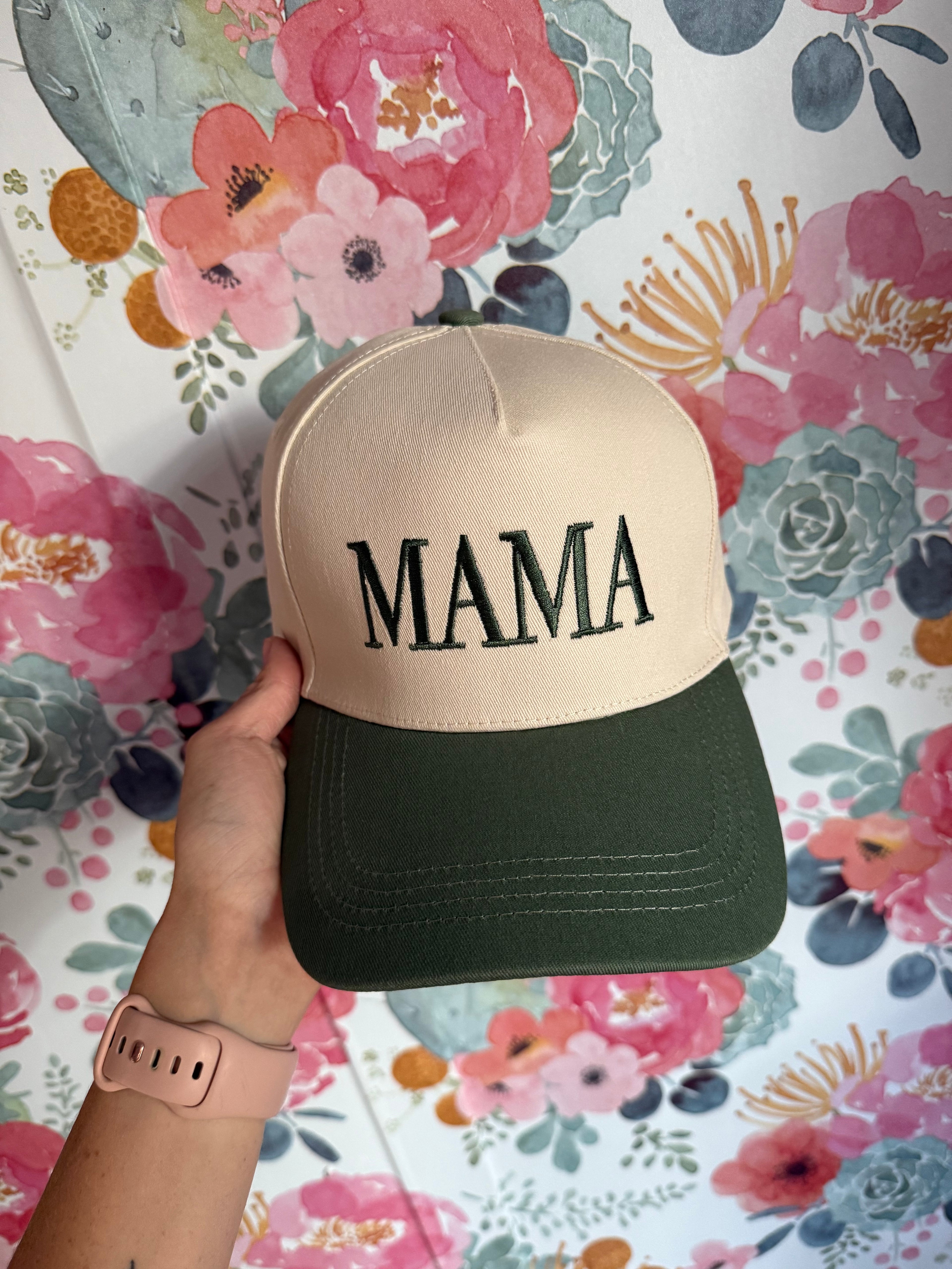 Embroidered Mama Hat
