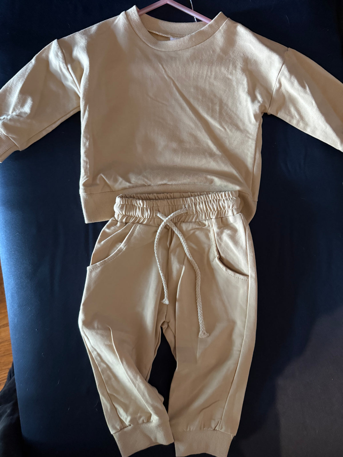 Baby Cream Sweat Suit