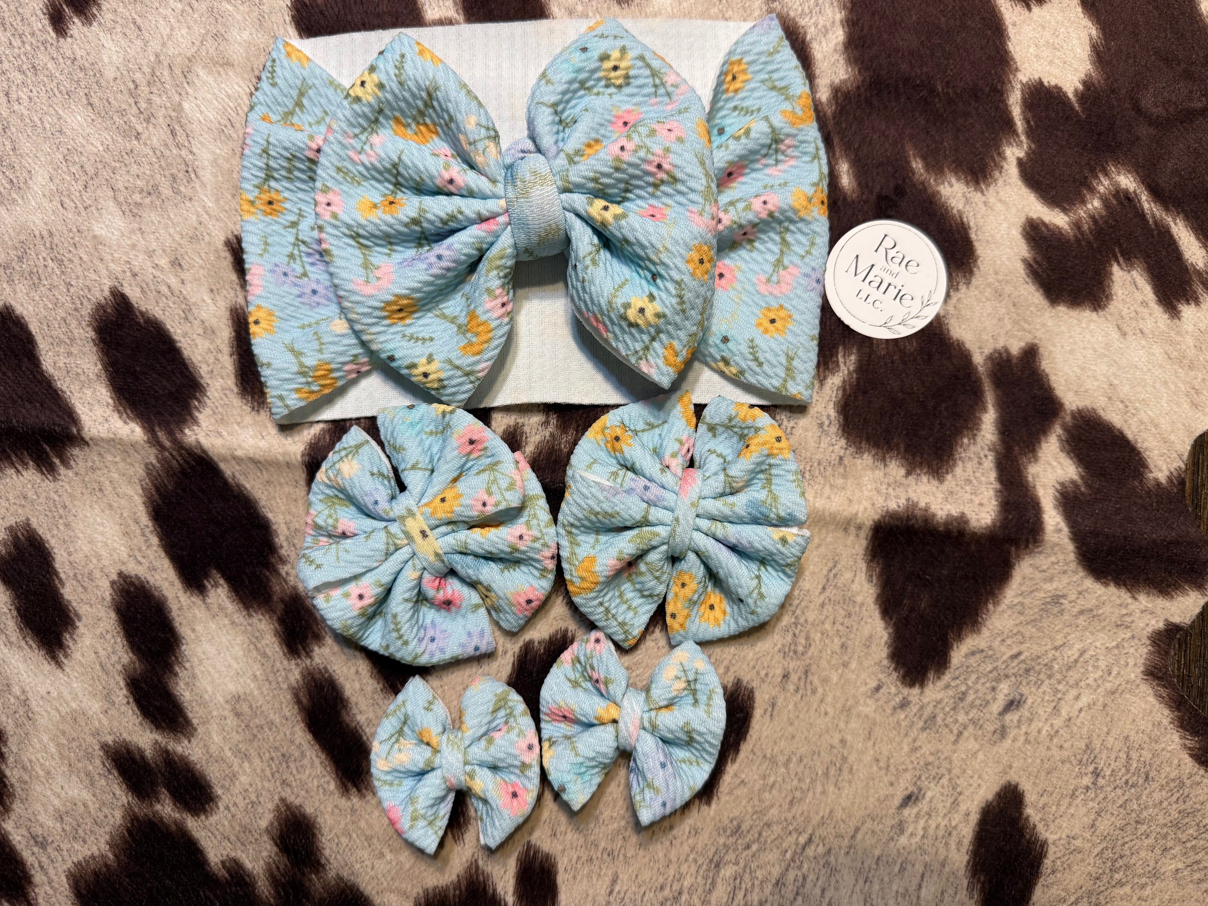 Headwraps! Flower,cow print, farm print!