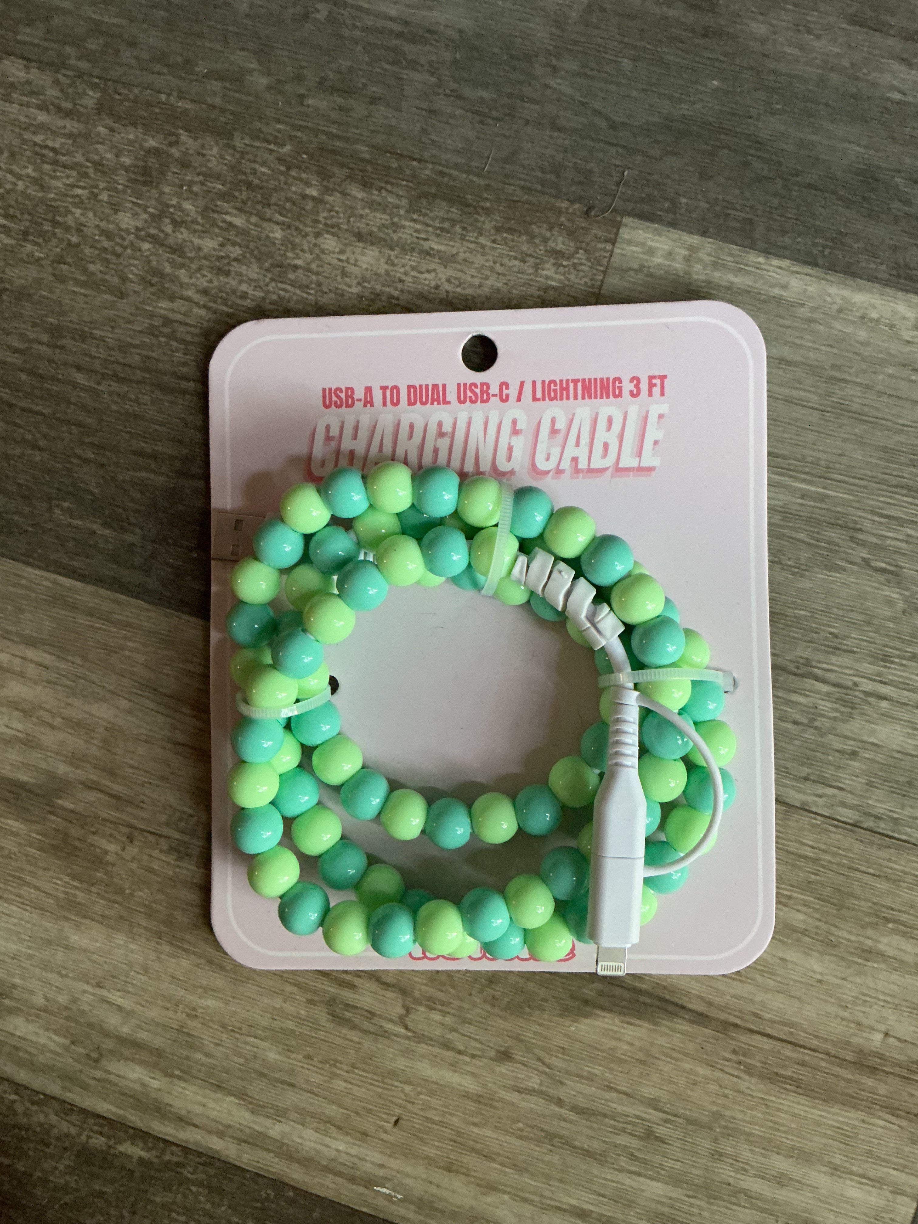 3Ft Beaded Charger