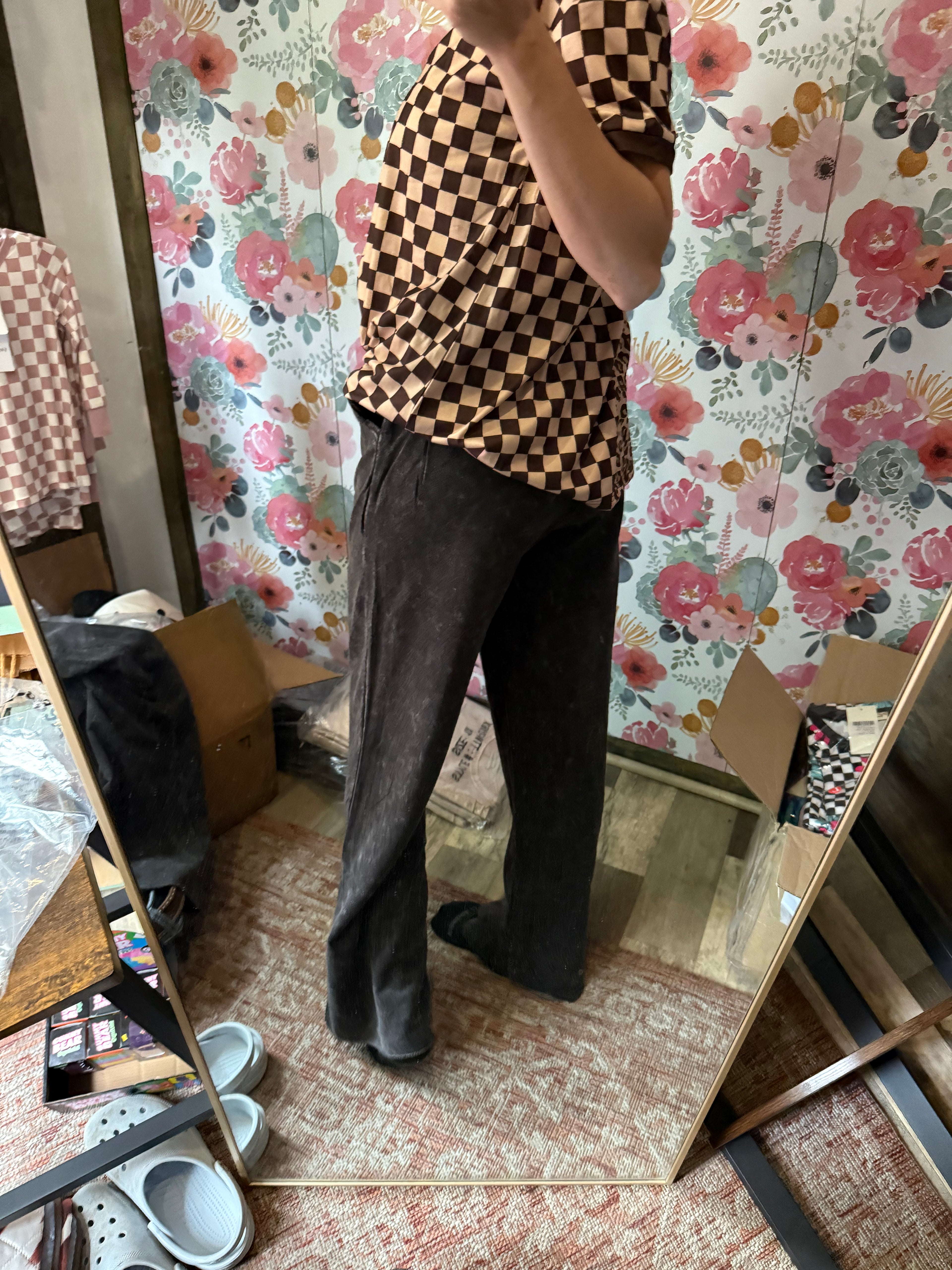 Ash Black Zenana Sweatpants