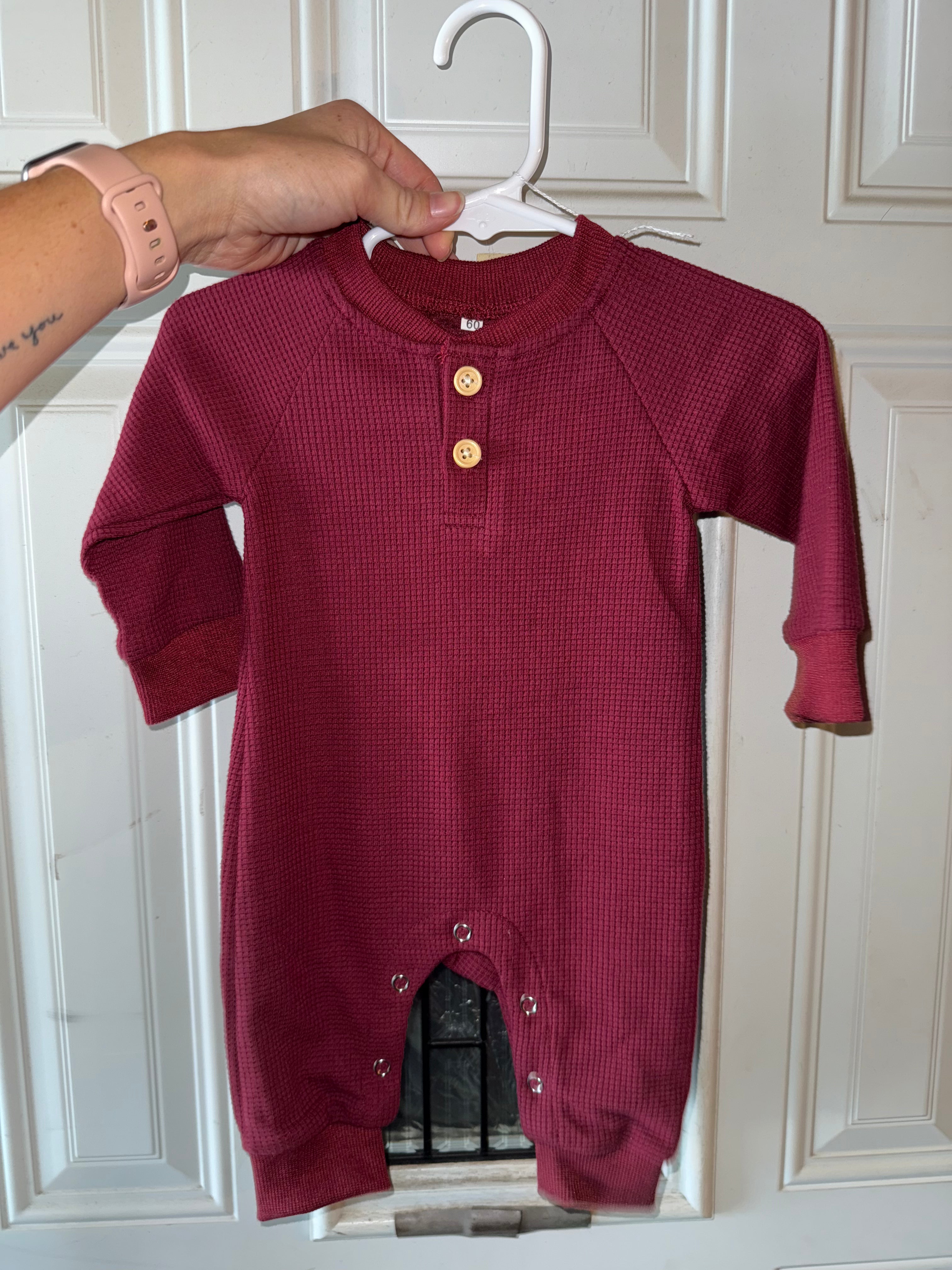 Deep Red Onesie