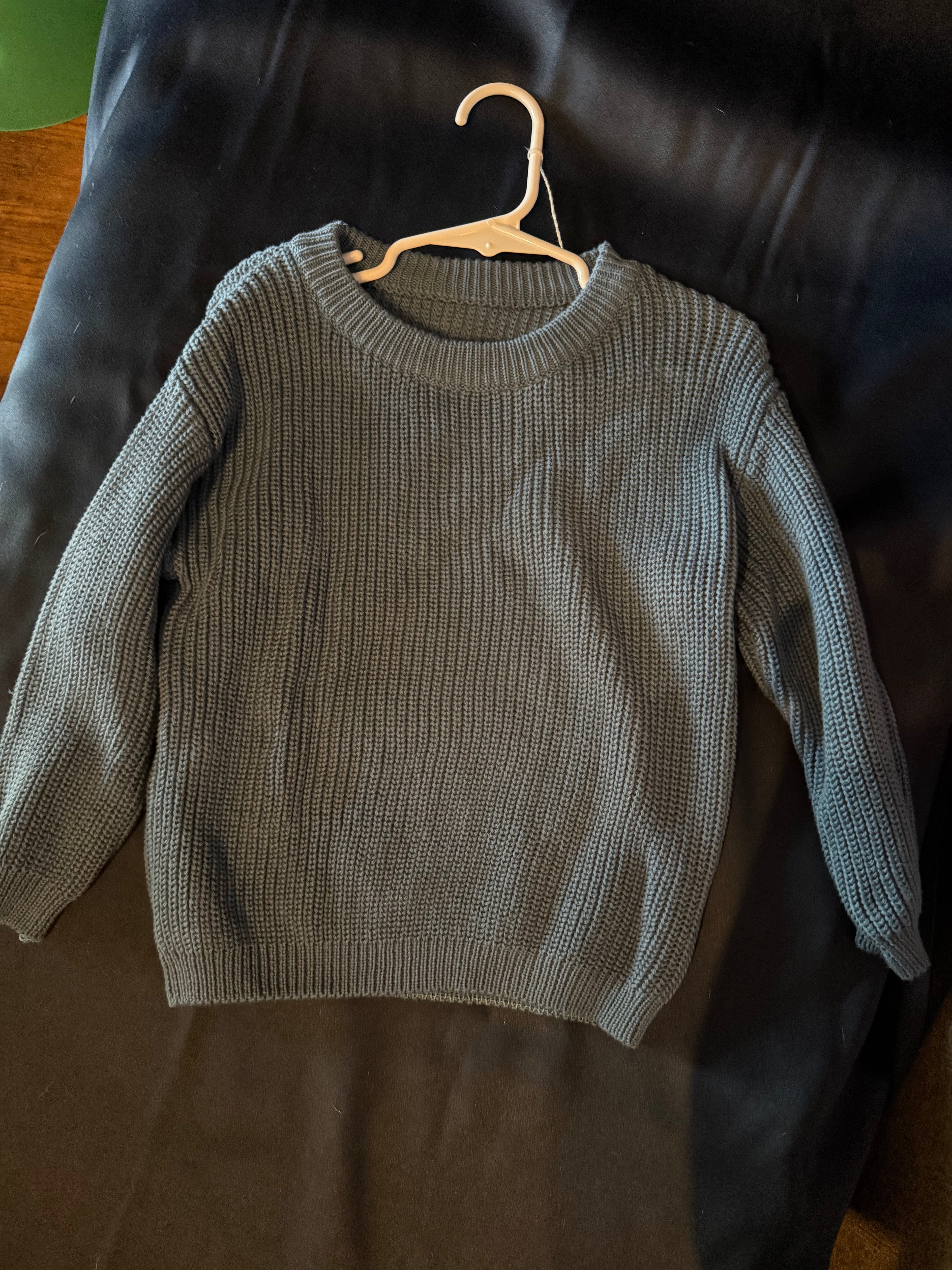 Kids Blue Knit Sweater